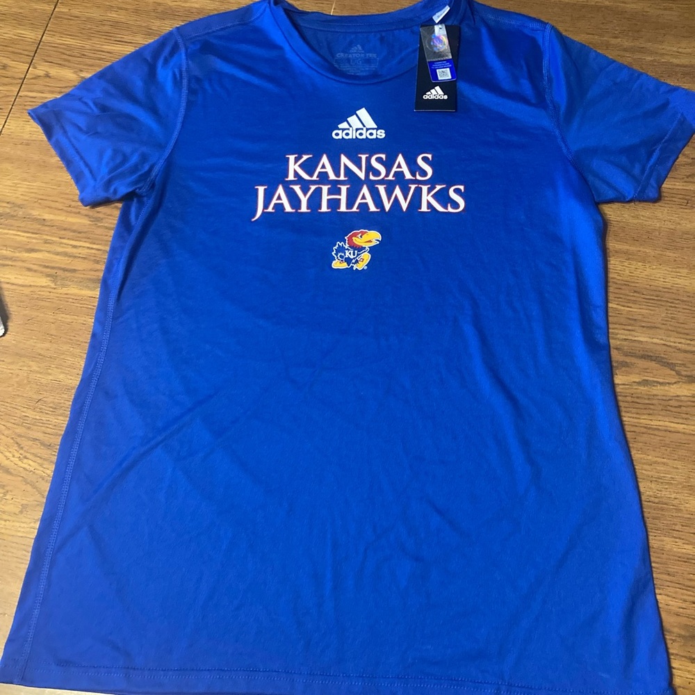 Adidas Kansas Jayhawks Kids Shirt.